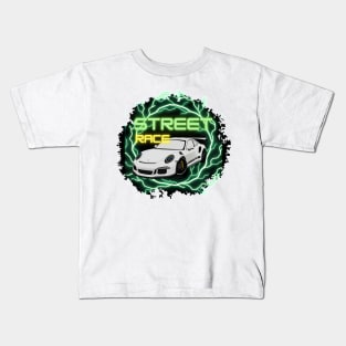 Porsche GT3 RS street race Kids T-Shirt